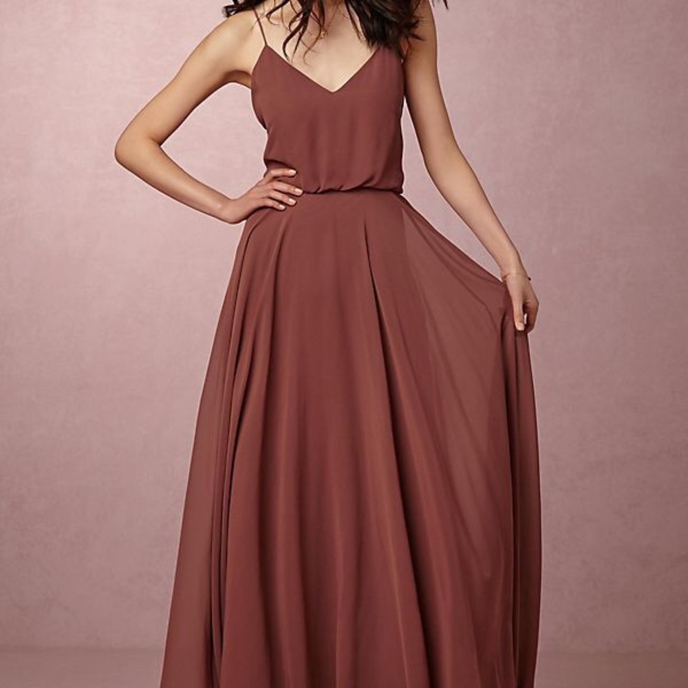 Jenny Yoo Inesse dress in CINNAMON ROSE